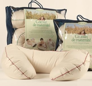 coussin de maternité en coton bio et rembourrage naturel