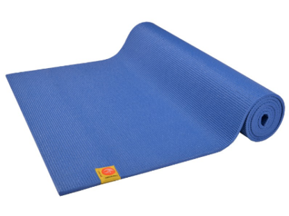 Tapis de yoga bleu