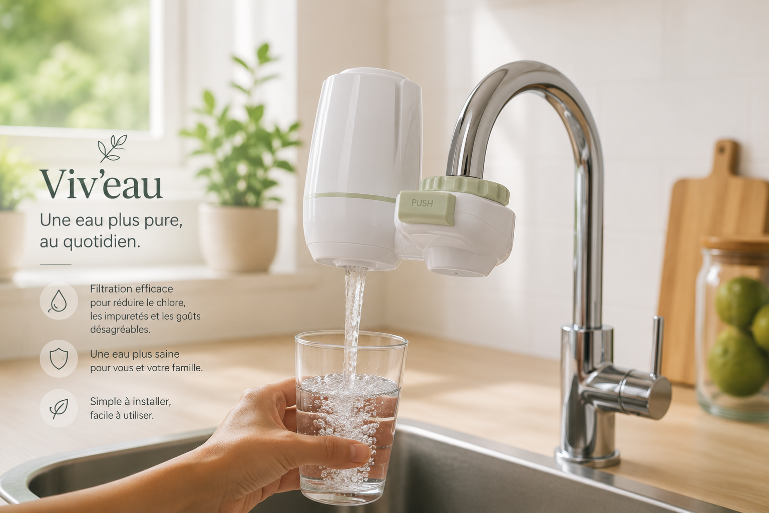 filtre viv'eau sur robinet