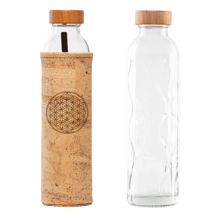 Bouteille dynamisante Fleur de vie liège 75cl