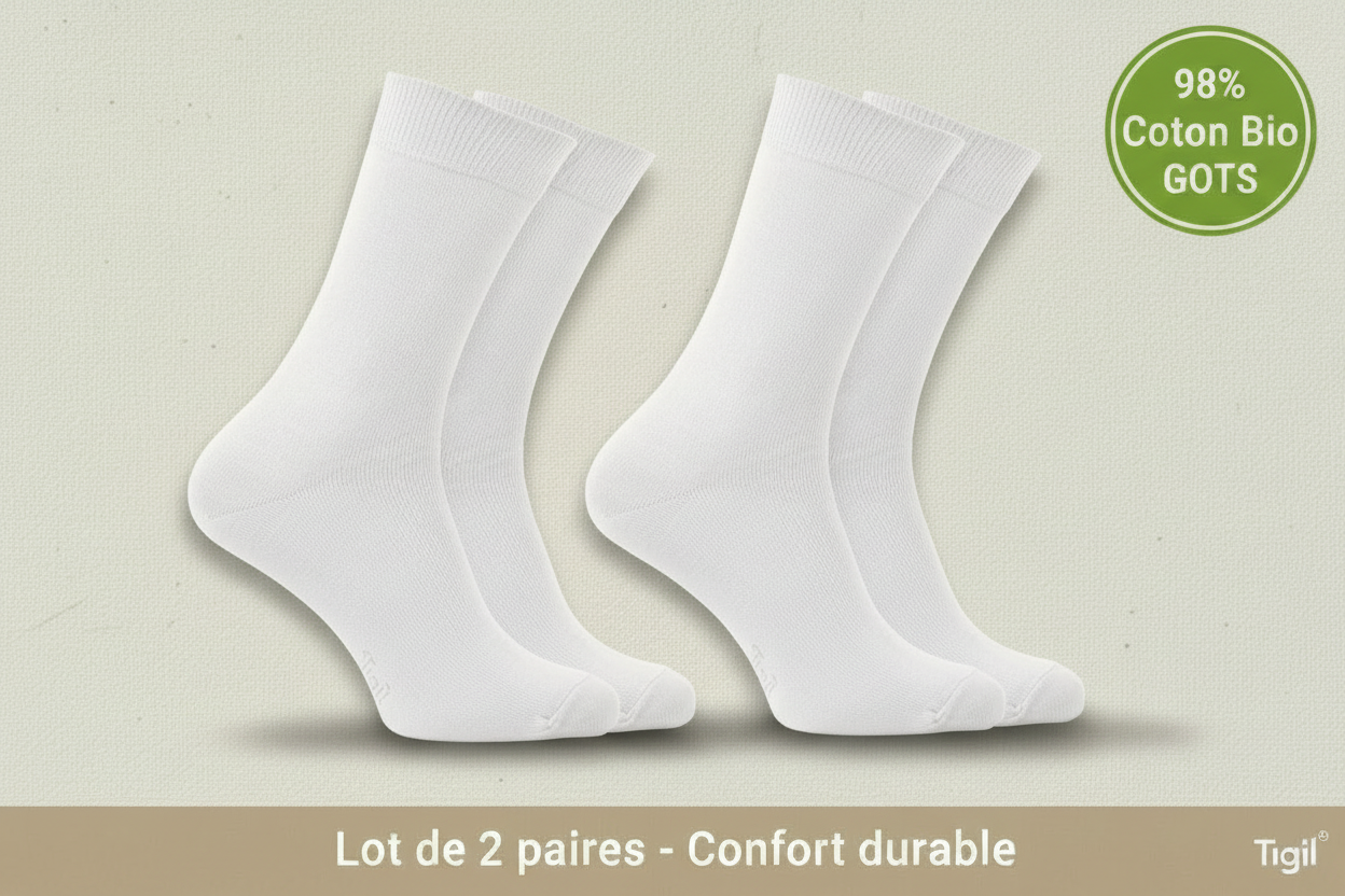 chaussettes opala standard blanches