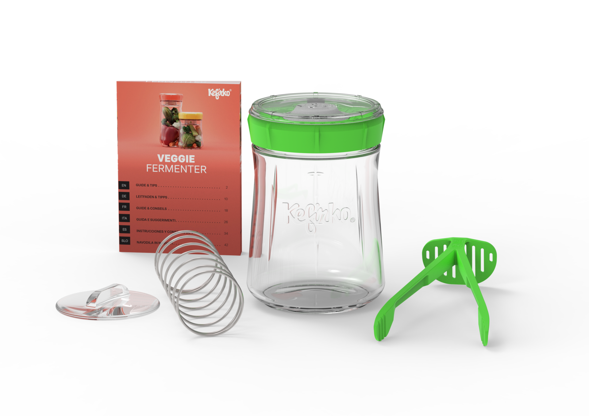 Kit Lacto-fermentation 900ml vert