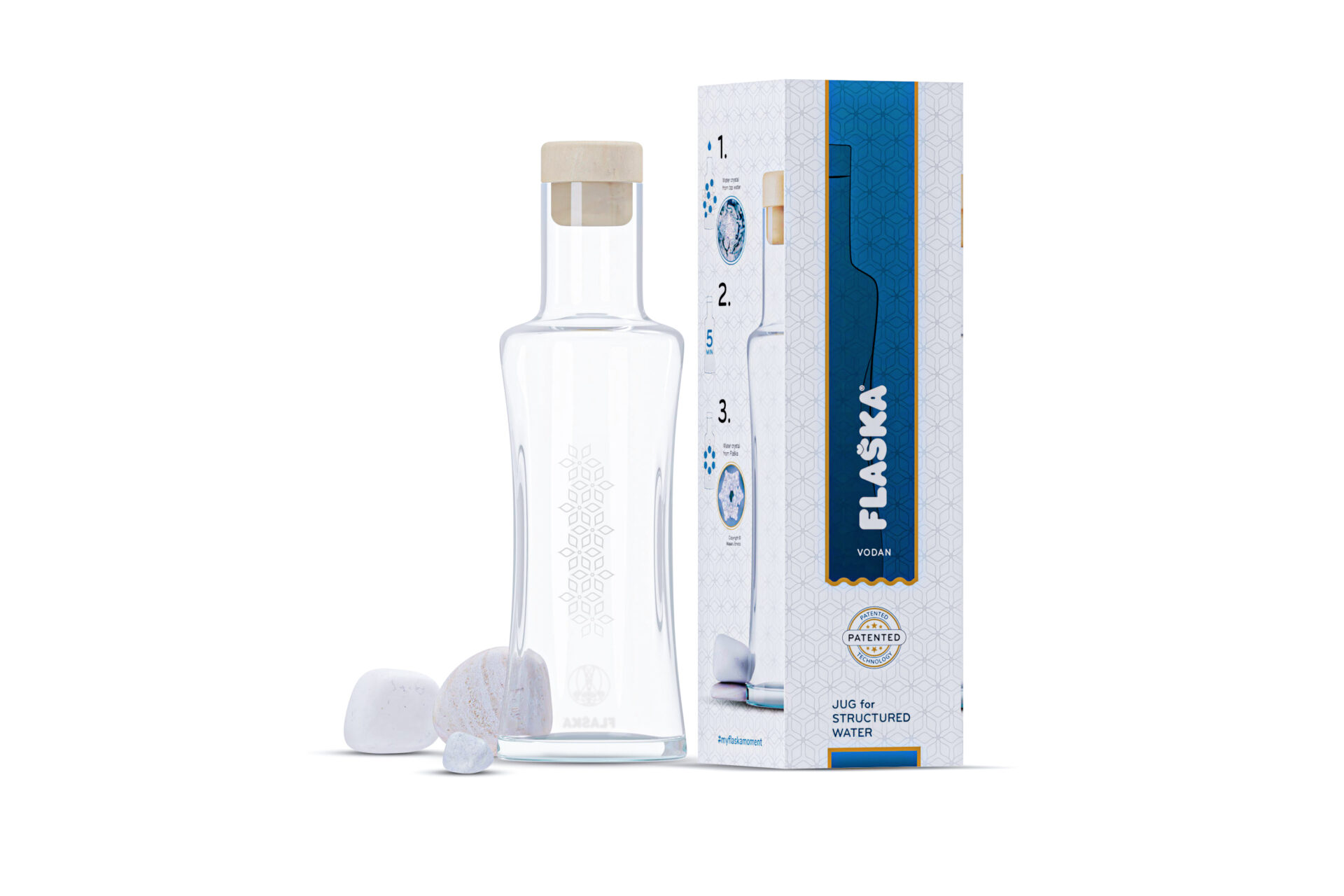 Carafe dynamisante Flaska VODAN 1L
