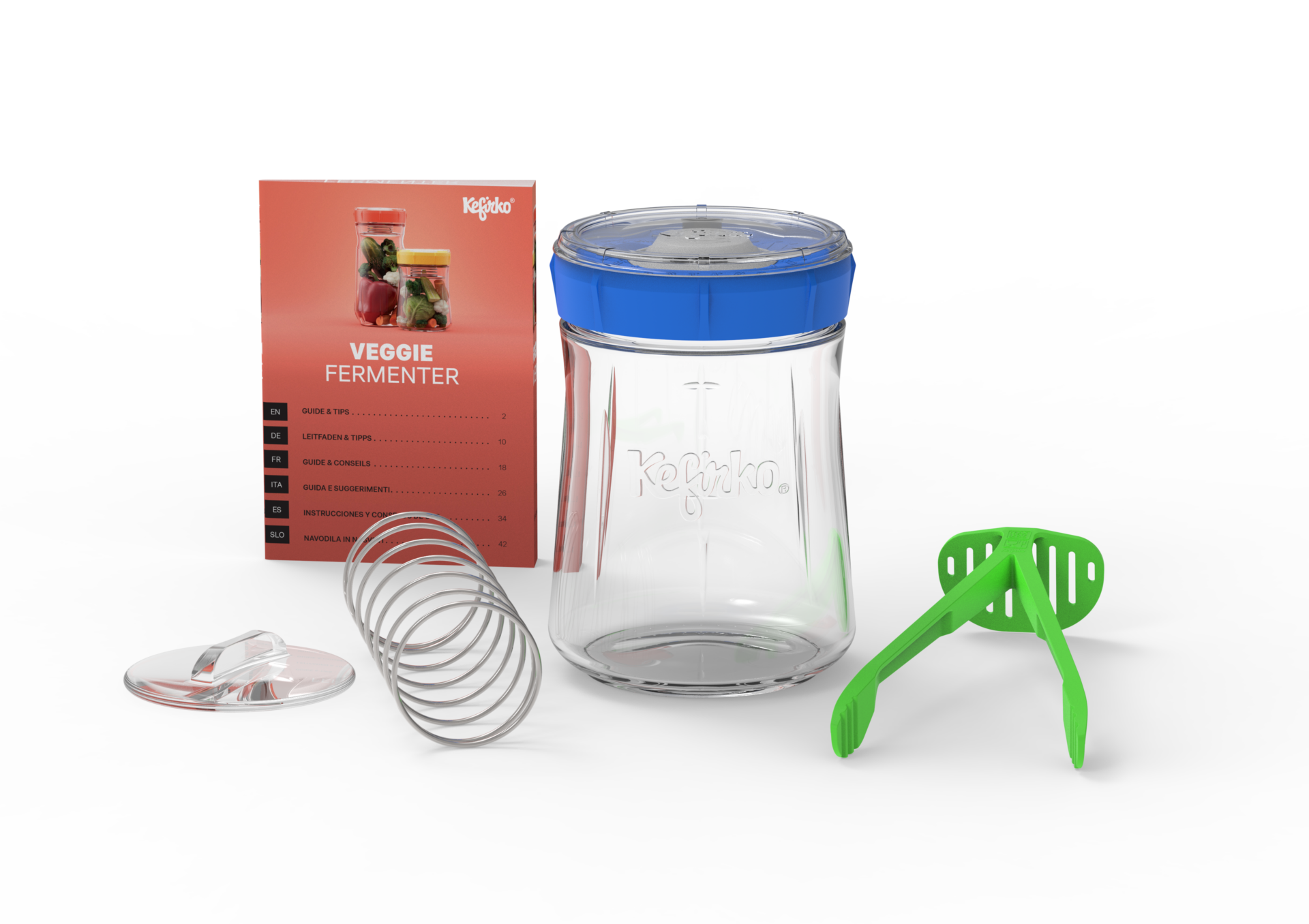 Kit Lacto-fermentation 900ml bleu