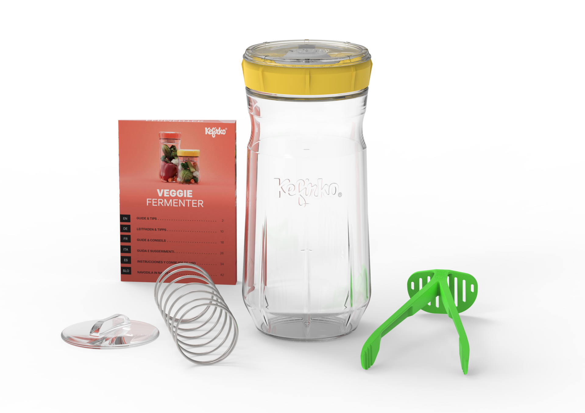 Kit Lacto-fermentation 1.4 L jaune
