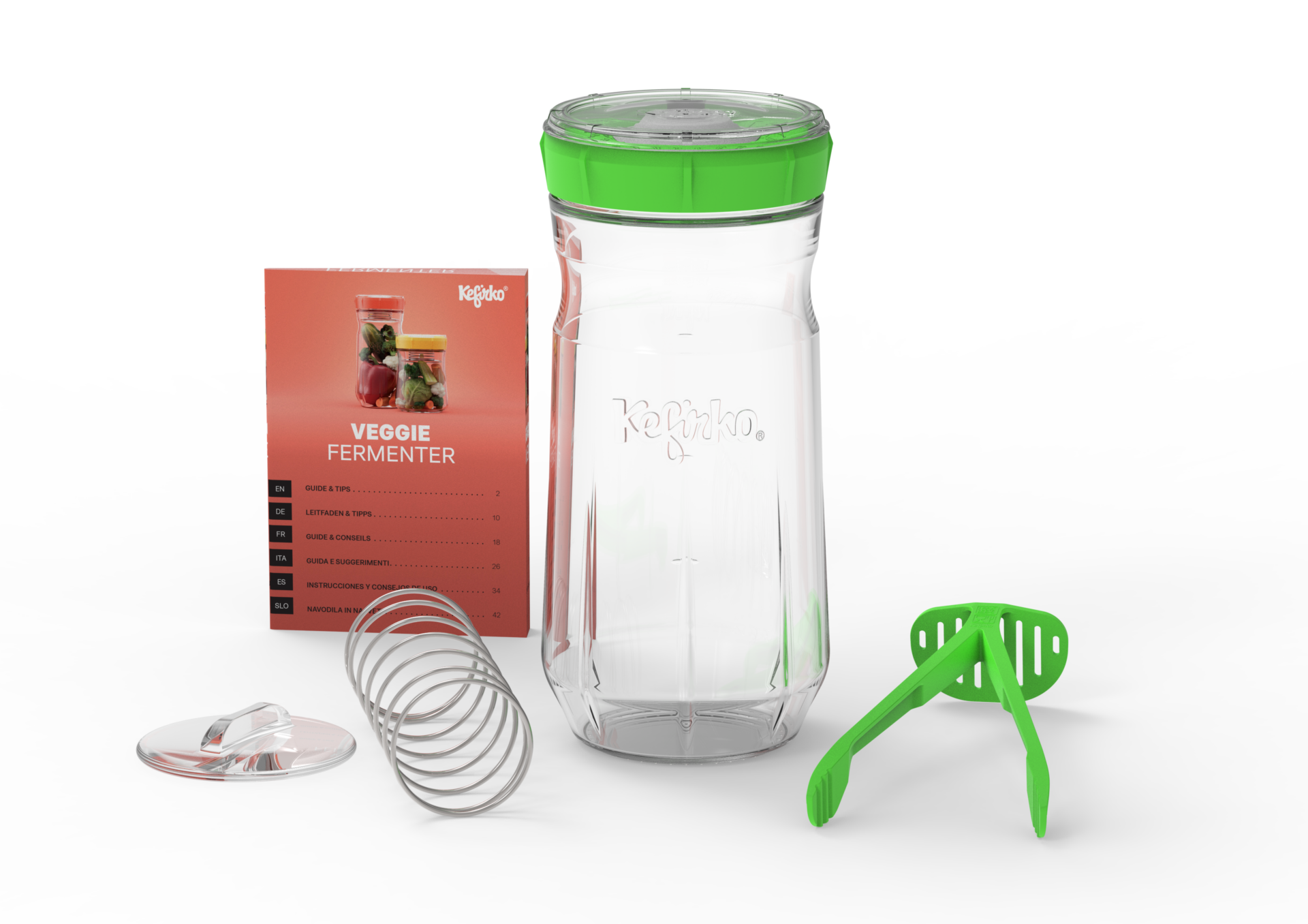 Kit Lacto-fermentation 1.4 L vert