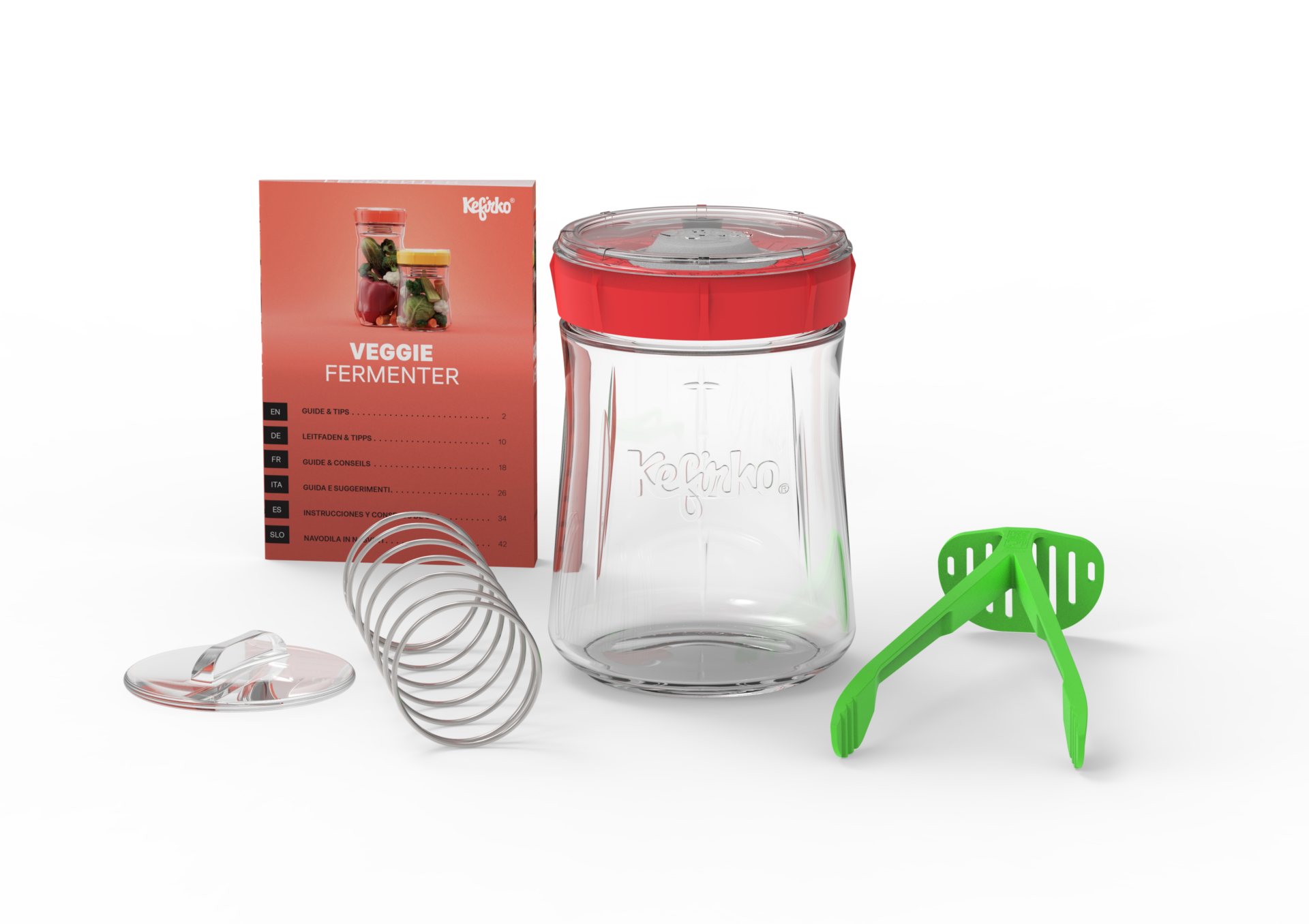 Kit Lacto-fermentation 900ml rouge