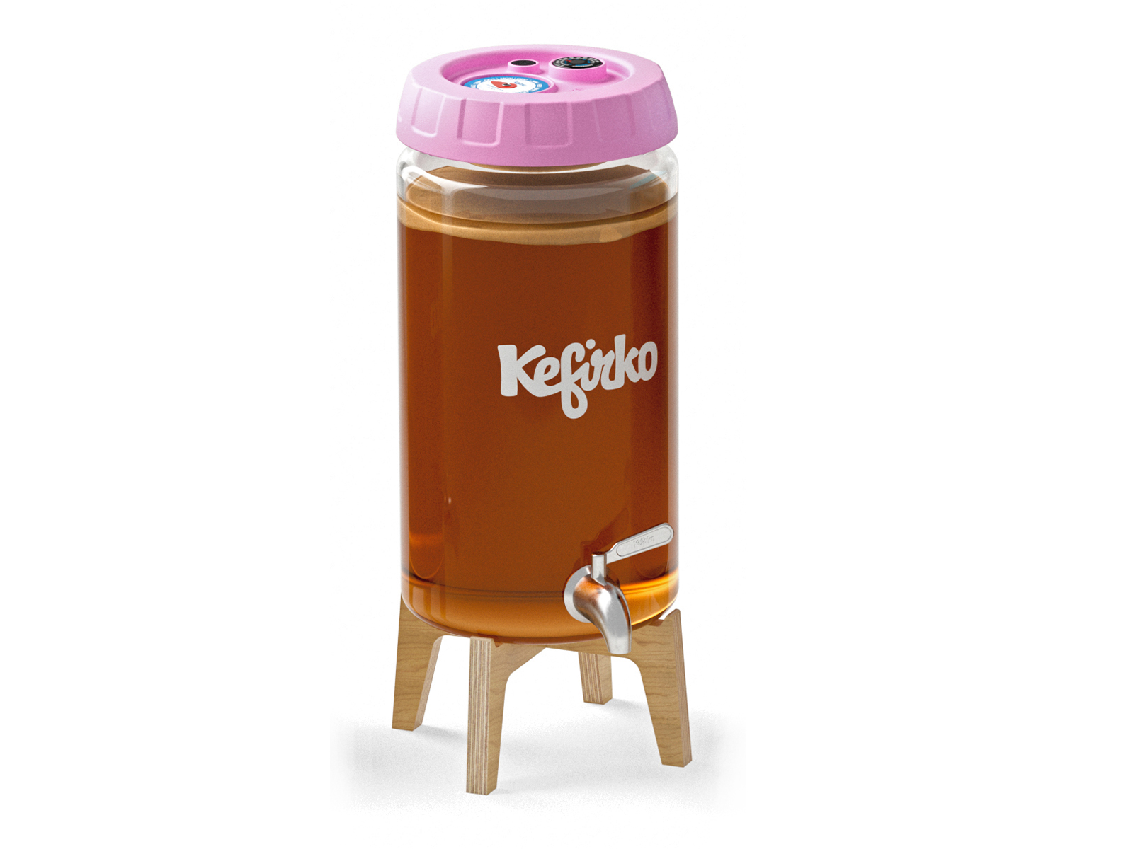 Kit kombucha 4 litres rose
