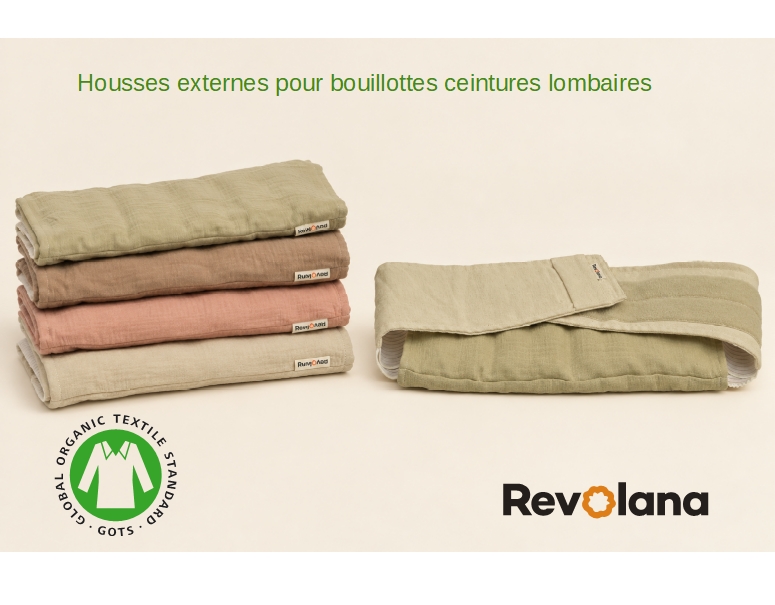 housse externe en coton bio ceinture lombaire en m ou xl