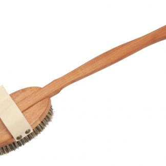Brosse massage en bois avec manche