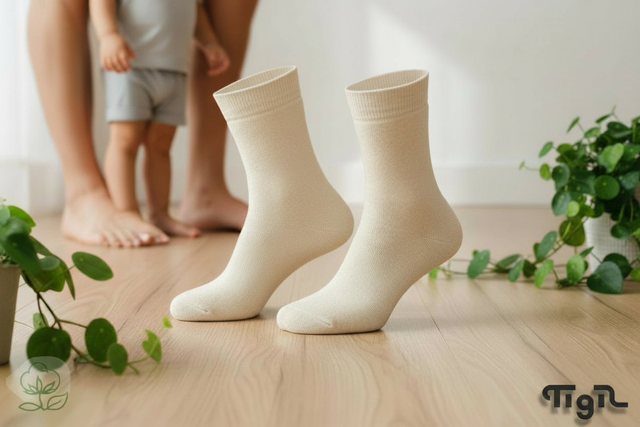 Chaussettes Opala bouclettes intégrales – crème/crème - lot de 2 paires – Image 2