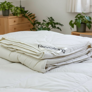 Couette légère 200 g/m² – Laine naturelle & coton bio