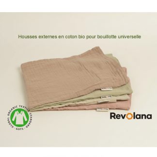 Housse externe en coton bio pour bouillotte universelle