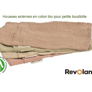 Housse externe en coton bio pour petite bouillotte