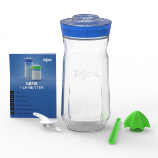 Kit à kéfir ou kombucha 1,4L bleu