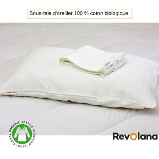 Sous-taie pour oreiller en coton biologique