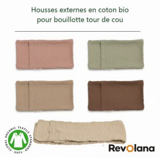 Housse externe en coton bio pour tour de cou